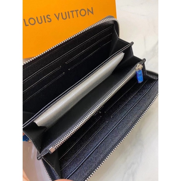 Ví Tiền Dài Khoá Kéo Da Canvas Chống Nước Size 19cm Nhiều Ngăn Để Thẻ - LV1911