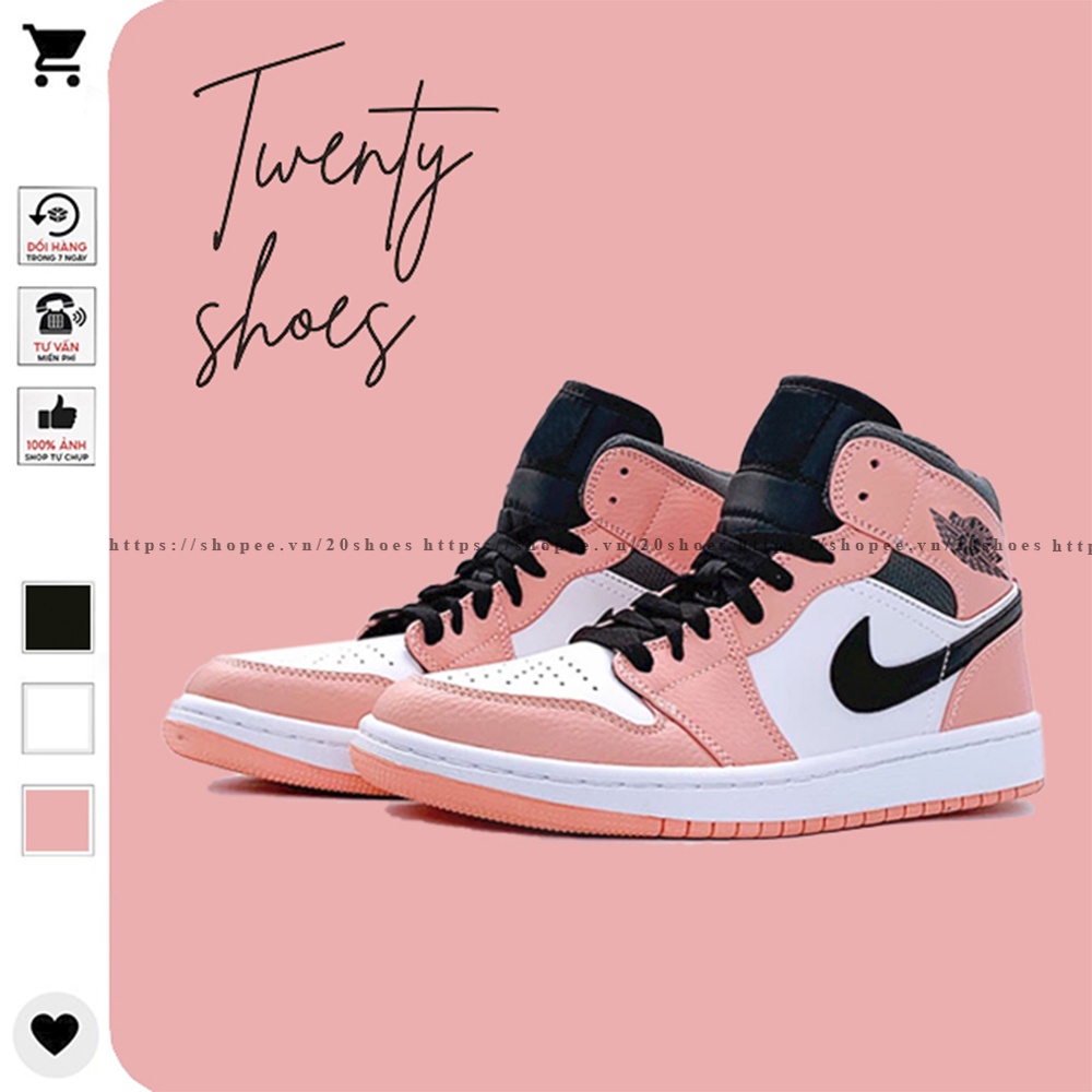 Giày Thể Thao Nam Nữ Cổ Cao, Giày Sneaker PANDAA Đen Trắng Full Box 20SHOES | BigBuy360 - bigbuy360.vn