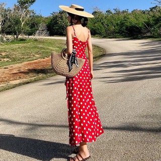 ĐẦM MAXI BI ĐỎ | MAXI 2 DÂY CỰC YÊU