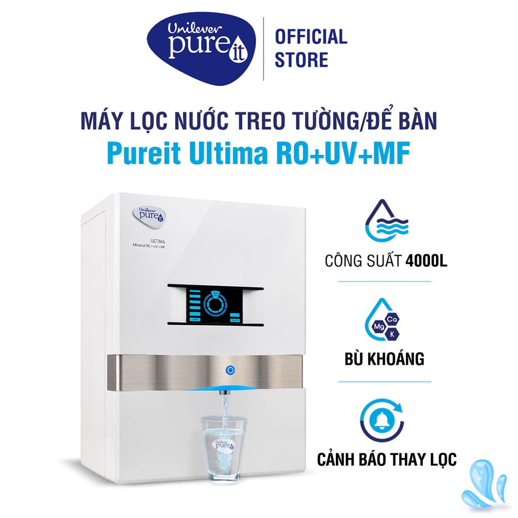 [Mã ELPU3TR giảm 5% đơn 3TR] Máy Lọc Nước Pureit Ultima - Trắng