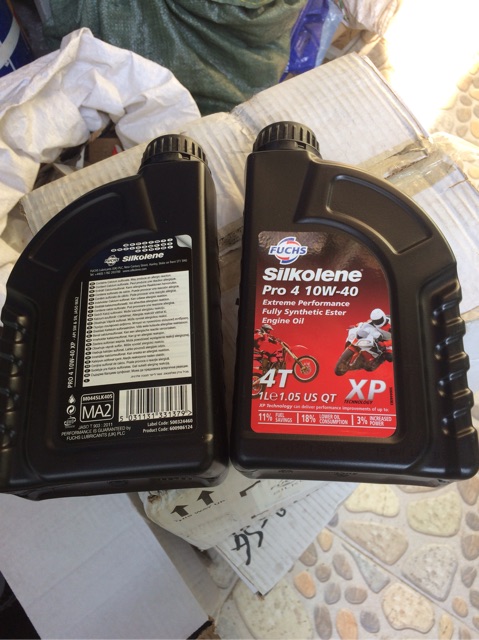 Combo Nhớt Fuchs Silkolene Pro 4 10W-40 XP + Lọc Nhớt Suzuki Yamaha