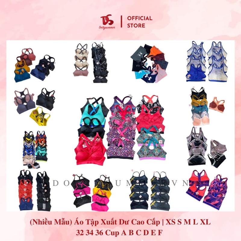 Áo Tập Sport Bra Xuất Khẩu A.didas Un.der Amour S M L XL