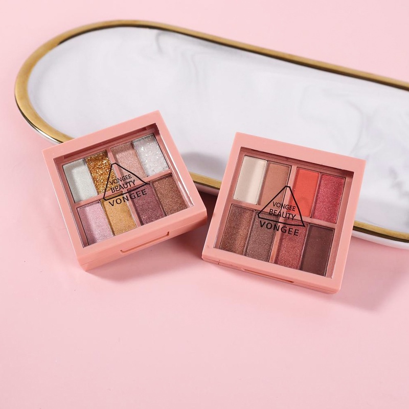 [Hàng mới về] Bảng phấn mắt 8 màu ánh nhũ lấp lánh lâu trôi chống thấm nước | BigBuy360 - bigbuy360.vn