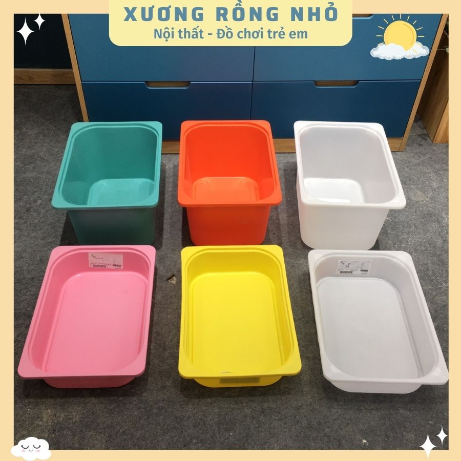 Thùng nhựa IKEA trofast size 10x30x42cm đựng đồ chơi cho bé Xương Rồng Nhỏ