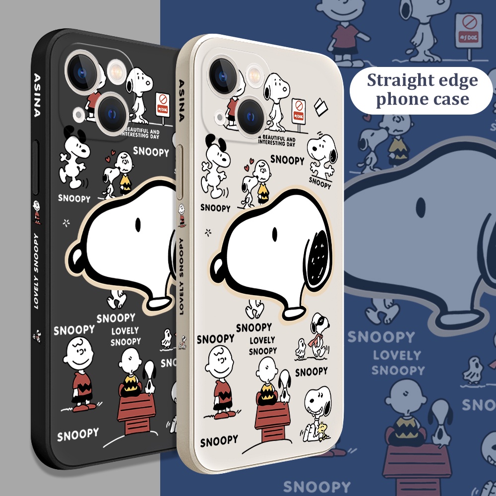 Ốp Điện Thoại Silicon TPU Mềm Chống Sốc In Hình Shin-chan Snoopy Cho iPhone 6 6S 6 Plus 6SPlus 7 Plus 8 Plus X XS XR XS Max 11 12 13 Pro Max