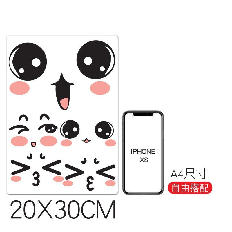 Miếng Dán Trang Trí Gương Chiếu Hậu Xe Hơi / Mũ Bảo Hiểm Họa Tiết Hoạt Hình Siêu Dễ Thương