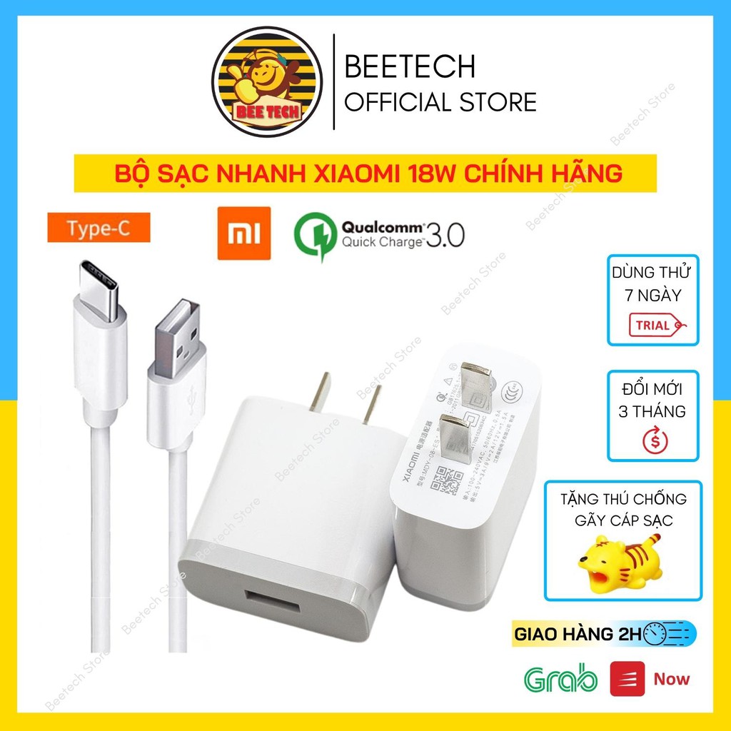 Sạc nhanh 18w Xiaomi chính hãng cho nhiều loại điện thoại - Beetech