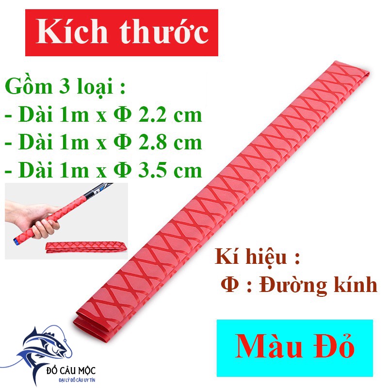 Bọc cần câu - màng co nhiệt bọc cần cầm chống trượt không thấm mồ hôi- Bọc cần câu cá