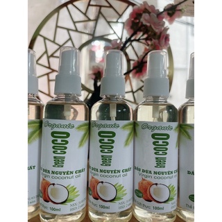 Dầu dừa 100ml nguyên chất 100% ép lạnh dừa Gren Coco