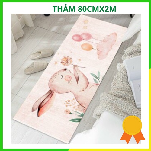 Thảm chân giường, thảm trải trang trí chân giường phòng ngủ chất vải bali cao cấp 80cm x 200cm