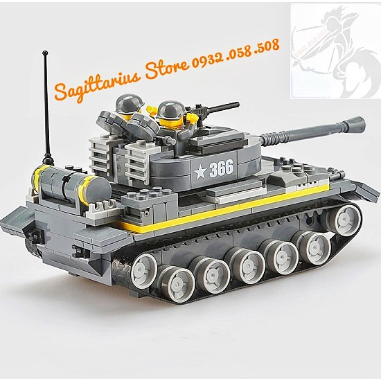 Lego Wange 3660 Lắp Ráp Xe Tăng Hạng Nặng - Heavy Tank