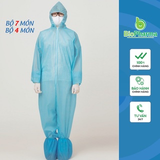 Đồ bảo hộ chống dịch 7 món, quần áo bảo hộ hàng chính hãng BOPA