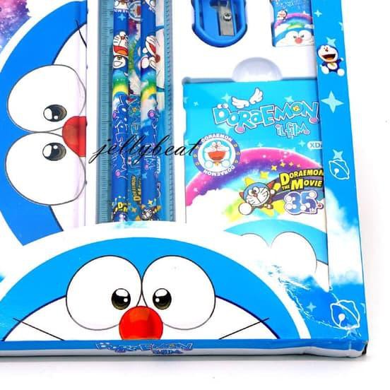 Bộ Dụng Cụ Học Tập 7 Trong 1 Hình Doraemon Xinh Xắn