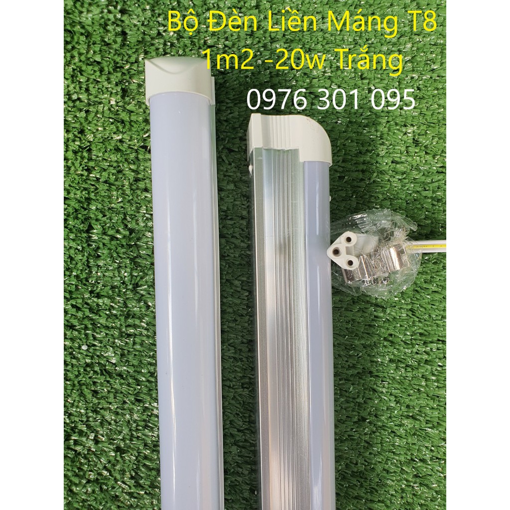 Bộ Đèn Led Liền Máng 1m2 - Trắng [ T8 ]