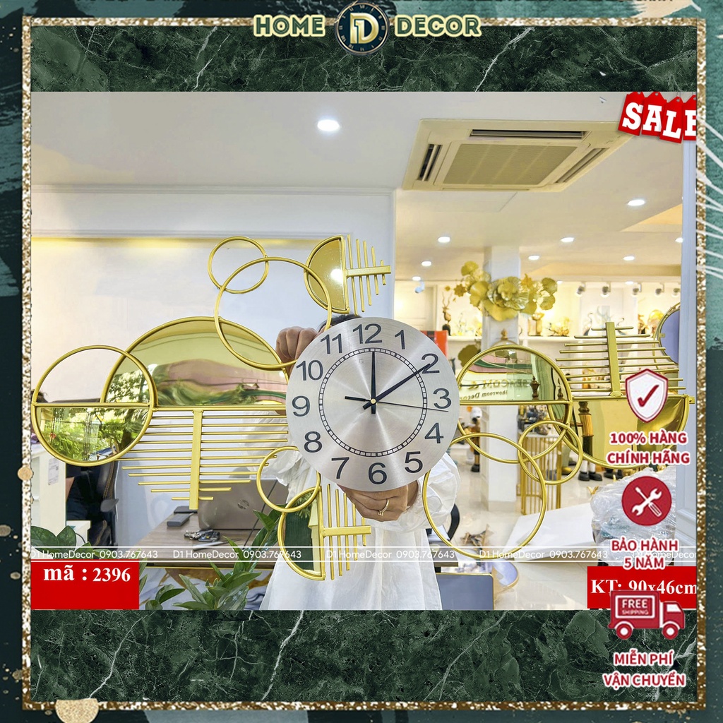 Đồng Hồ Treo Tường Trang Trí, Đồng Hồ Treo Tường Decor Sáng Tạo kD0046