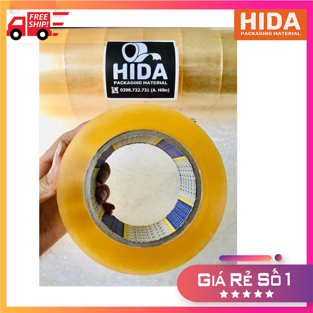 1 Cuộn Băng Keo 200yard Lõi Chỉ 4MM-Băng Dính HiDa|Hàng Cao Cấp Giá Rẻ Shopee Freeship 50k Grab Now