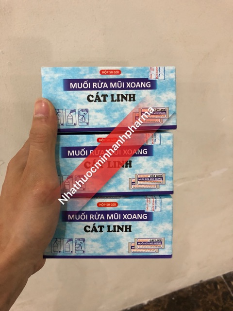 Muối rửa mũi xoang Cát Linh Hộp 50 gói