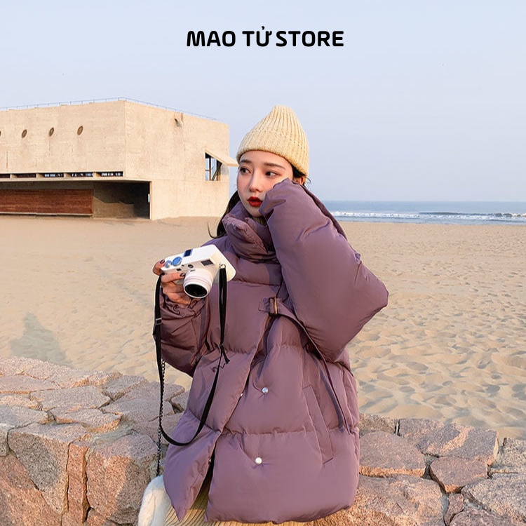 Áo phao béo áo mùa đông nữ phong cách Hàn quốc Mao Tử Store