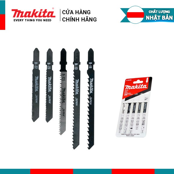 Bộ lưỡi cưa lọng Makita 5 loại (mã A-86898) | Phụ kiện Makita chính hãng