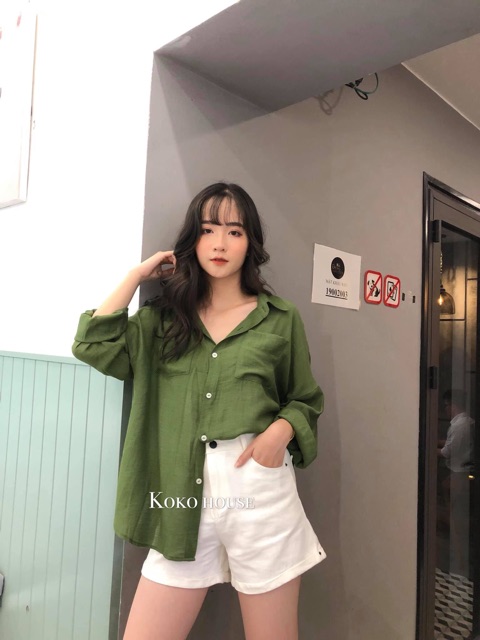 Áo Sơ Mi 2 Túi Form Rộng Oversize | BigBuy360 - bigbuy360.vn