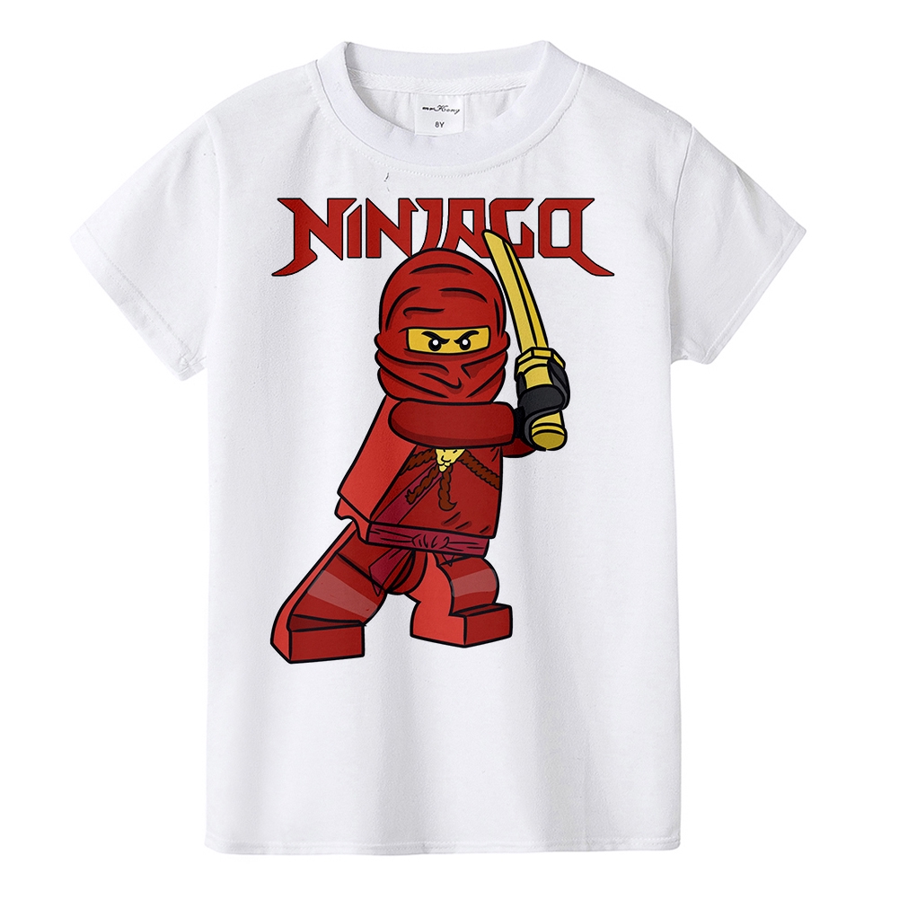 Mùa Hè Top Bé Trai Áo Thun Quần Áo Trẻ Em Bé Trai Ninja Quần Áo Ninjago Áo