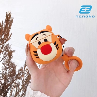 TIGGER Vỏ Đựng Bảo Vệ Hộp Sạc Tai Nghe Airpods 2 Hình Chú Hổ Đáng Yêu