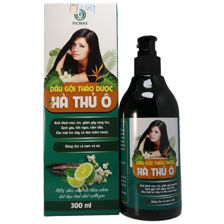 Dầu gội hà thủ ô - bưởi kích tóc mọc - Dưỡng tóc nhanh dài 300ml