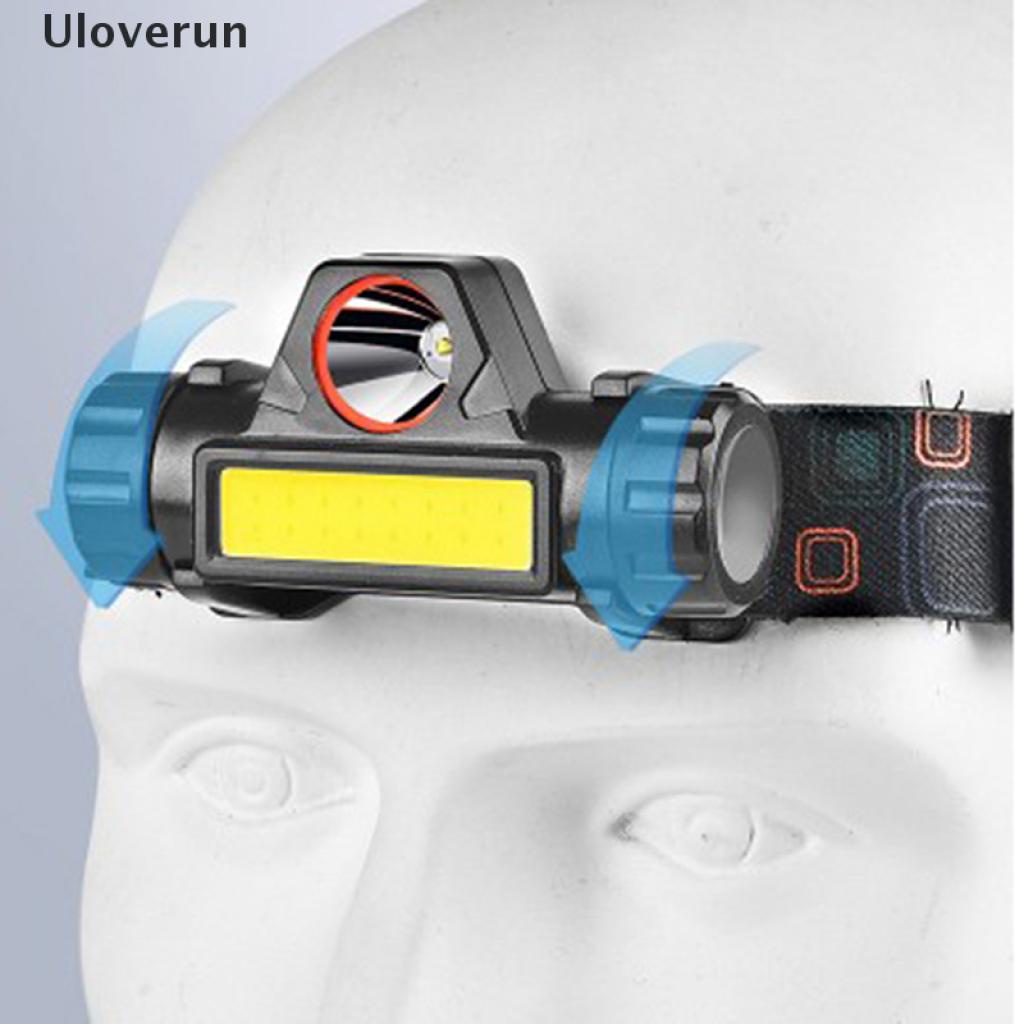 Đèn Led Đội Đầu 2500lm Cob Chống Thấm Nước Kèm Sạc Usb Chất Lượng Cao