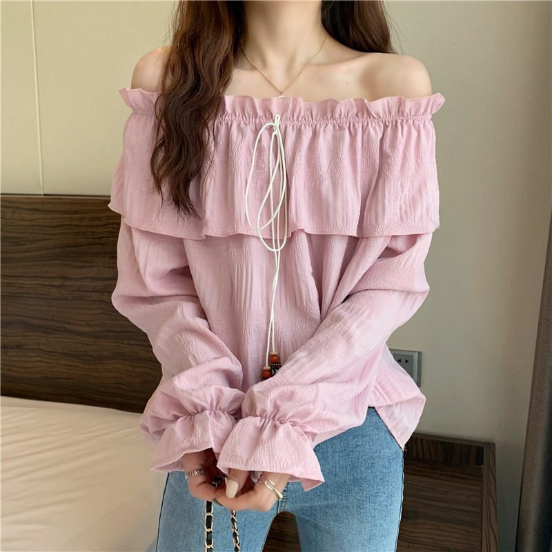 Áo Nữ Cổ Bèo Kiểu Dáng Hàn Quốc VV421 | BigBuy360 - bigbuy360.vn