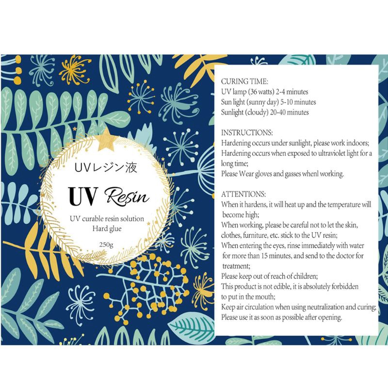 Keo Resin UV - Loại Cứng - Nhanh khô Trong suốt - 100G - Chuyên làm trang sức, handmade