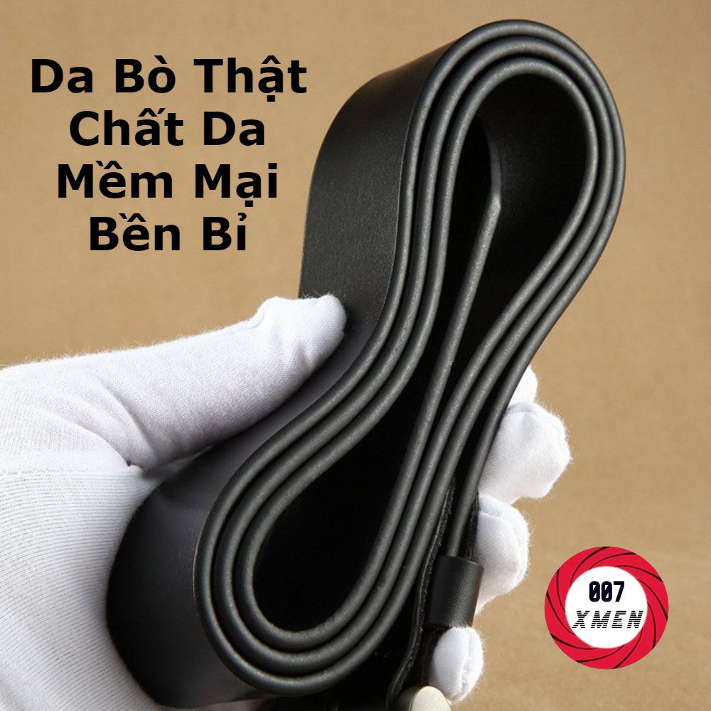 [ Da Bò ] Thắt lưng nam da thật fullbox - Dây nịt nam cao cấp, Thắt lưng da khóa tự động