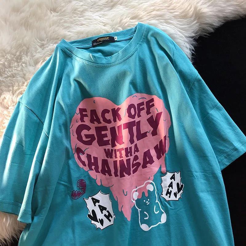 Áo Thun Ngắn Tay Dáng Rộng In Hình Phong Cách retro JL-TX-45