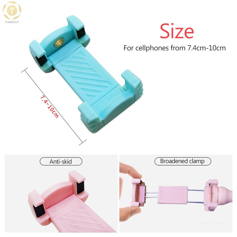 Shipped within 12 hours】 Cute Lazy Phone Holder for Desk/Bed/Car Compatible with All Cellphones from 7.4cm/2.9inch to 10cm/3.9inch Bracket [TO]