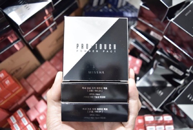 Phấn Phủ Dạng Nén Siêu Mịn Và Giữ Ẩm Da Missha Pro-Touch Powder Pact SPF25/PA++ 10g | BigBuy360 - bigbuy360.vn