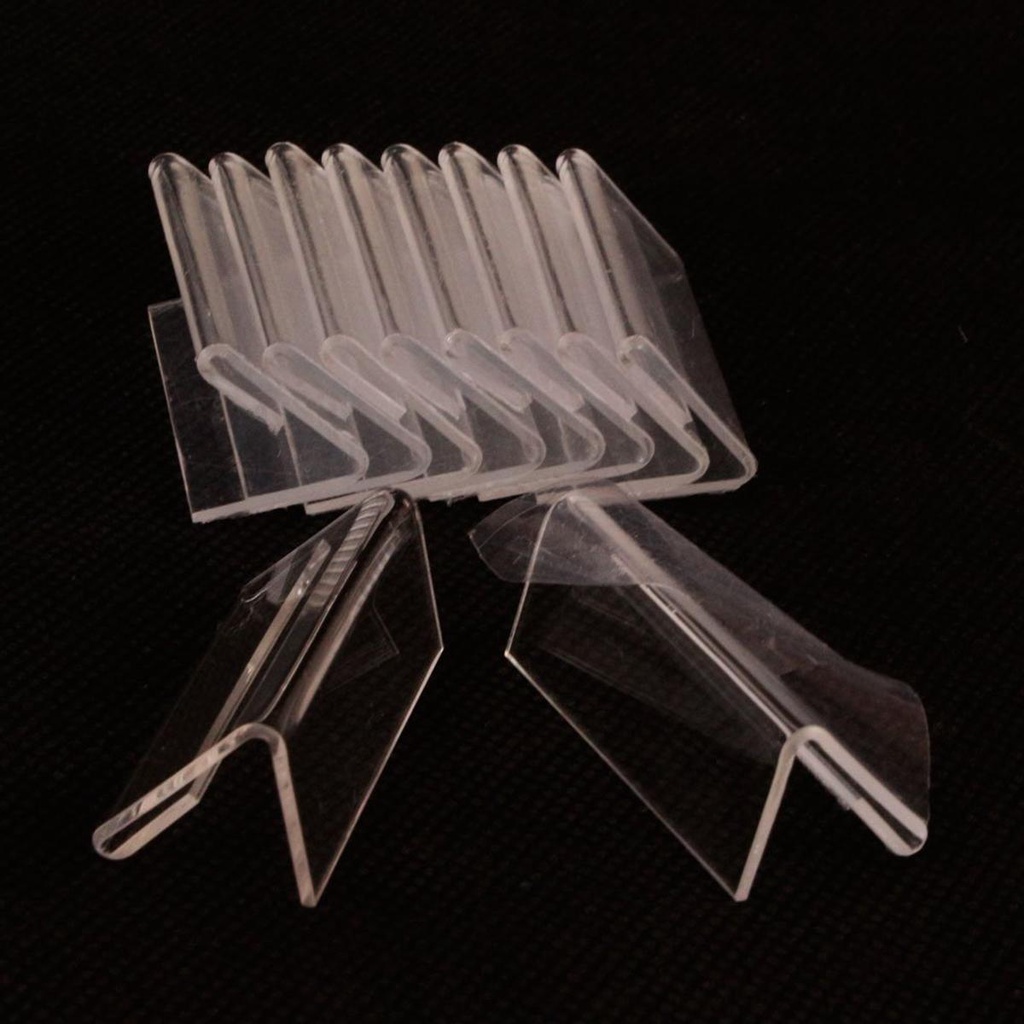 Bộ 25 Giá Đỡ Trưng Bày Nhãn Hiệu Bằng Acrylic Kích Thước 20x40mm
