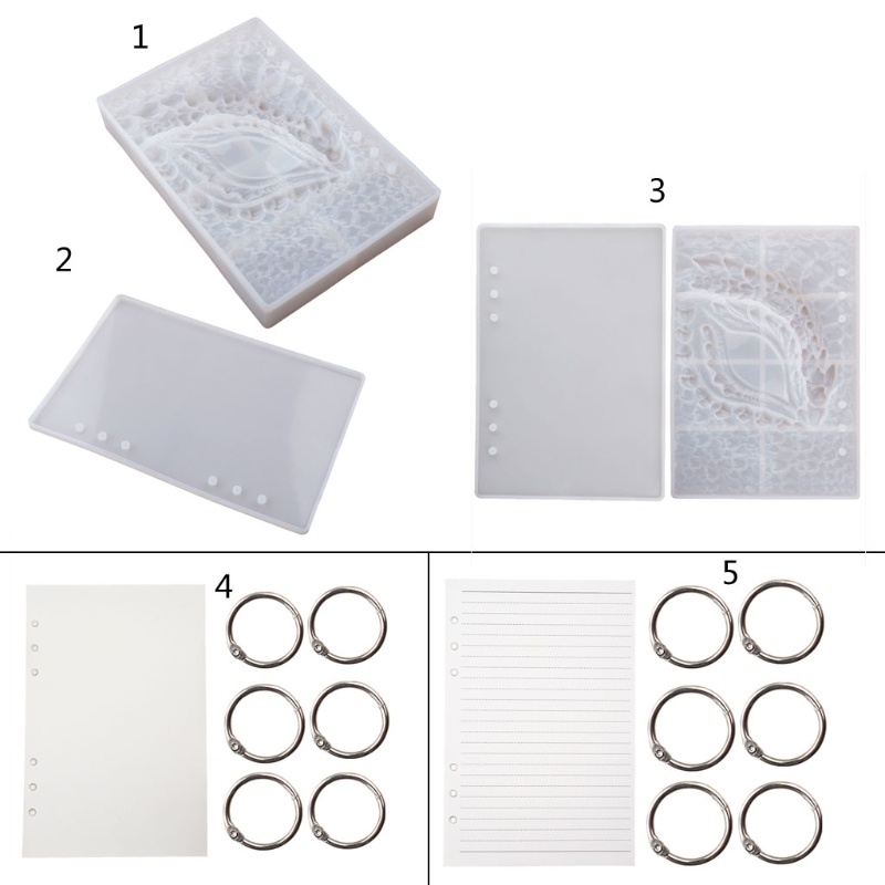 Khuôn Silicon Làm Sổ Tay DIY Hình Mắt Rồng Sáng Tạo