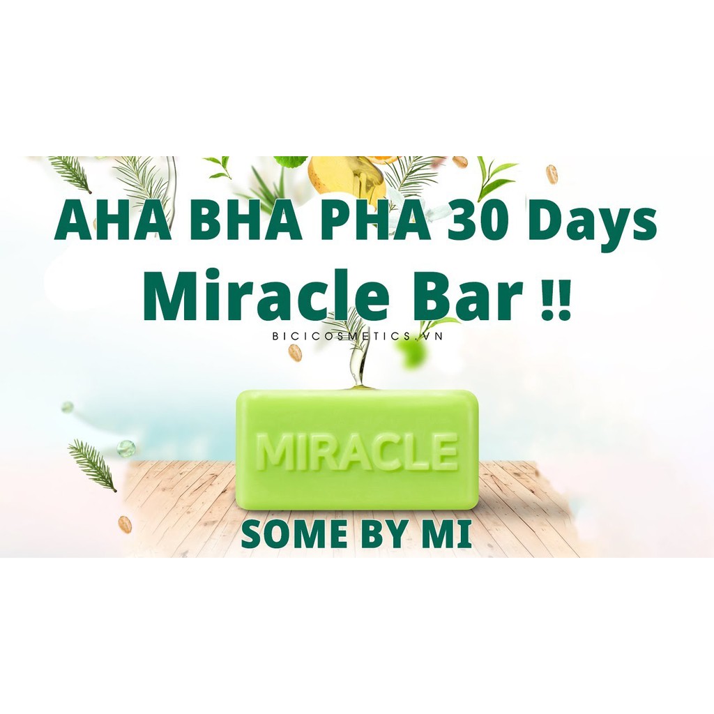 XÀ PHÒNG GIẢM MỤN MIRACLE AHA-BHA-PHA 30 NGÀY CLEANSING BAR