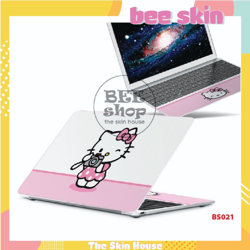 Miếng dán laptop CUTE KITTY cho Macbook/HP/ Acer/ Dell /ASUS