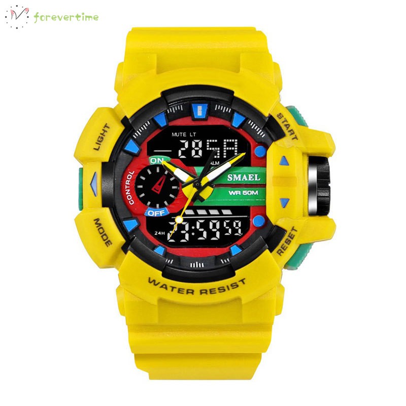 ☞ Phụ kiện trang sức☜ Sport Watch LED Digital Watches 50M Waterproof Multifunctional Wristwatch with Alarm Clock Date