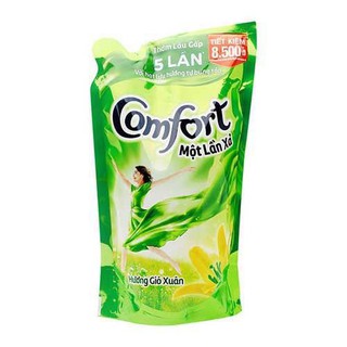 Nước xả vải Comfort đậm đặc một lần xả Hương Gió Xuân Túi 800ml
