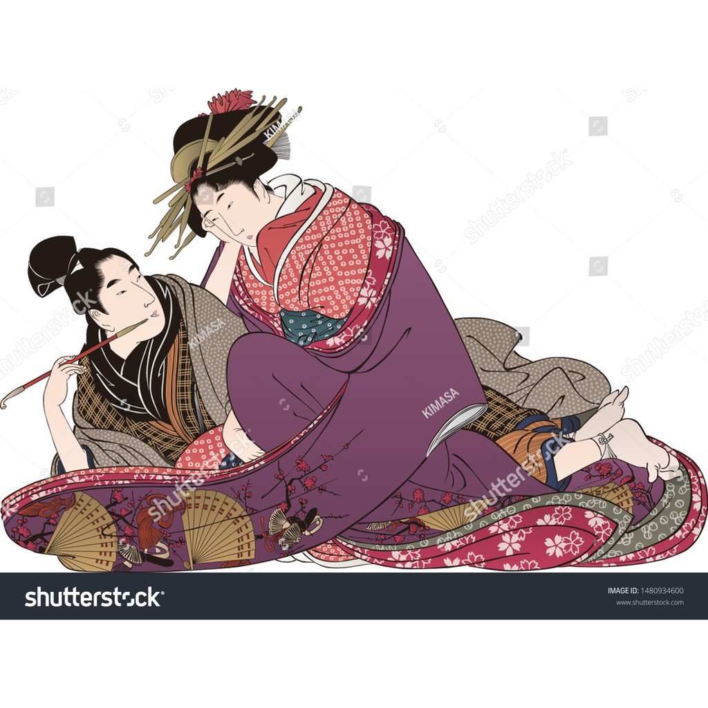 Tranh lụa 3d Quán ăn Phòng trà phong cách Nhật Bản QAPTNB-05