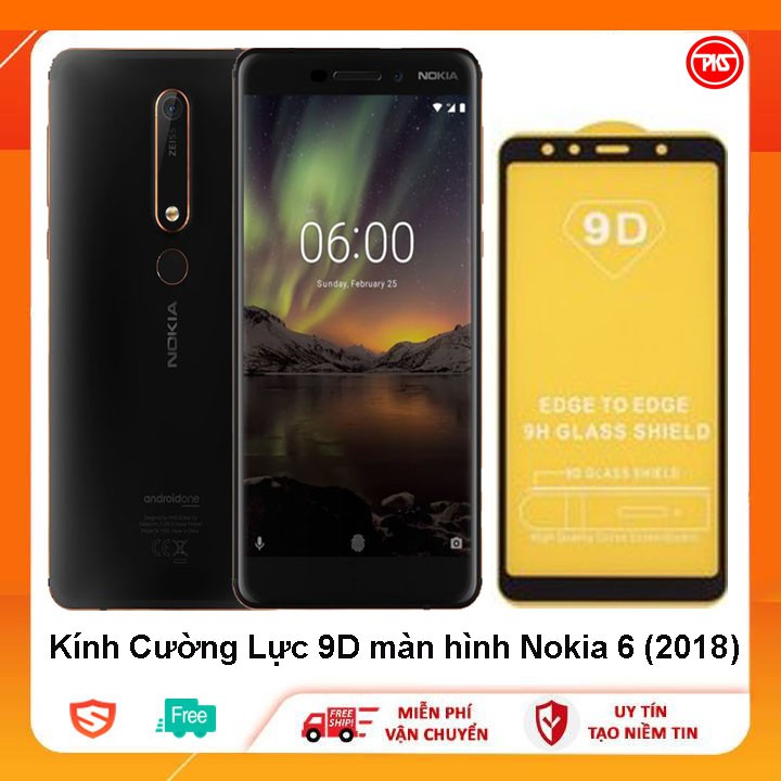 Kính cường lực 9D cho Nokia 6 2018