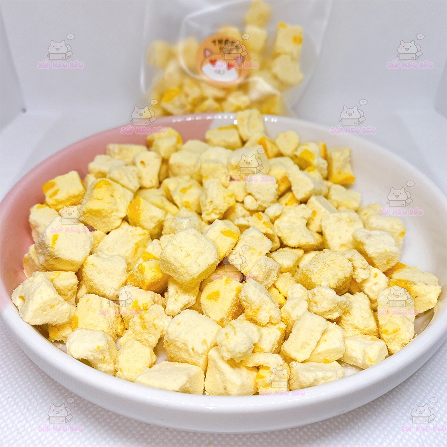 | Vị Mới | Trứng Sữa dê sấy siêu ngon gói 20gr dùng thử cho Mèo &amp; Cún
