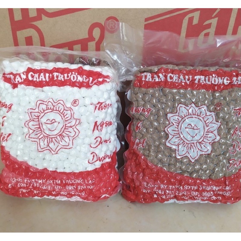 (sỉ thùng) Trân châu đường đen Trường Lạc loại ngon túi hút chân không -date mới