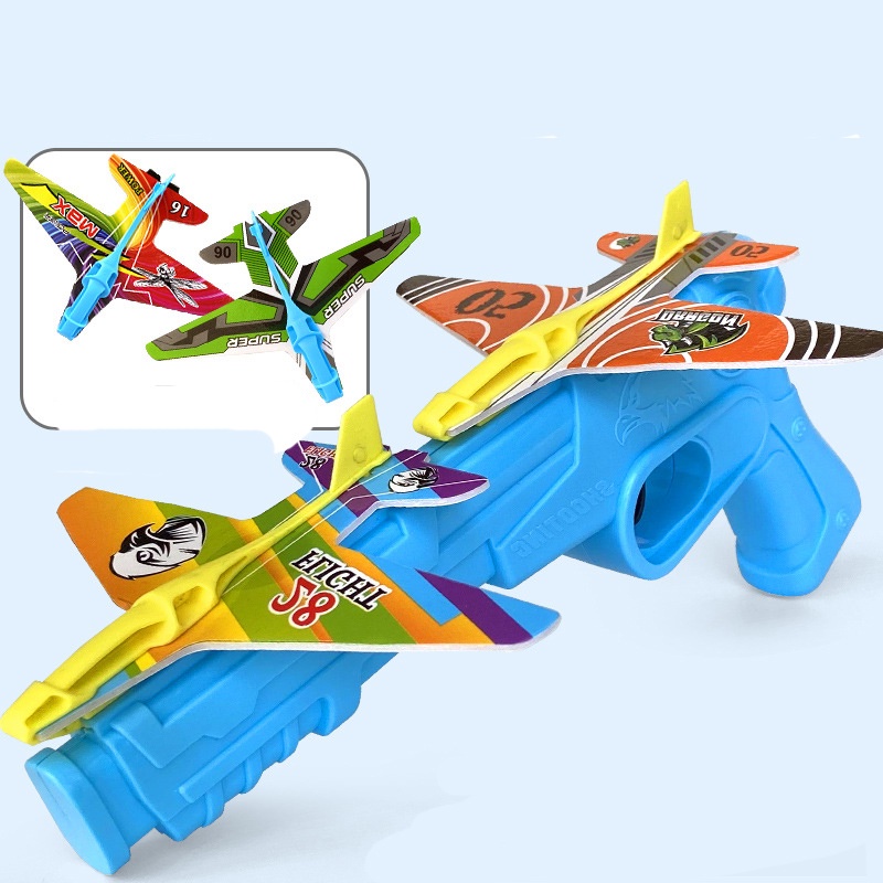 Đồ chơi súng bắn máy bay cho bé Masterkids