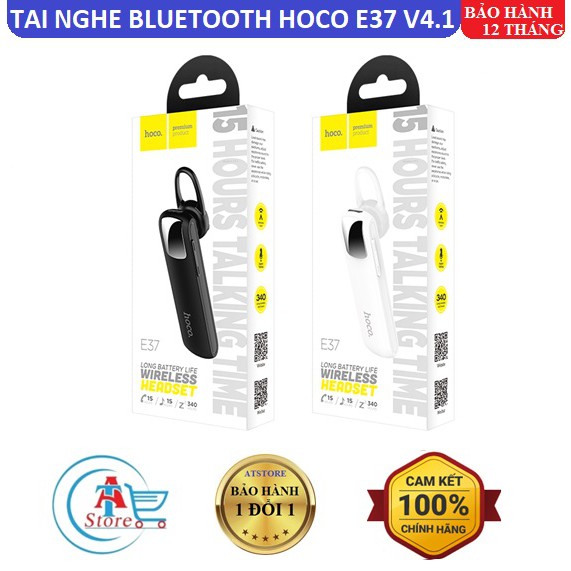 Tai nghe Bluetooth Hoco E37 Wireless V4.1 Chính Hãng - Hoco E57 V5.0 - BH 12 Tháng