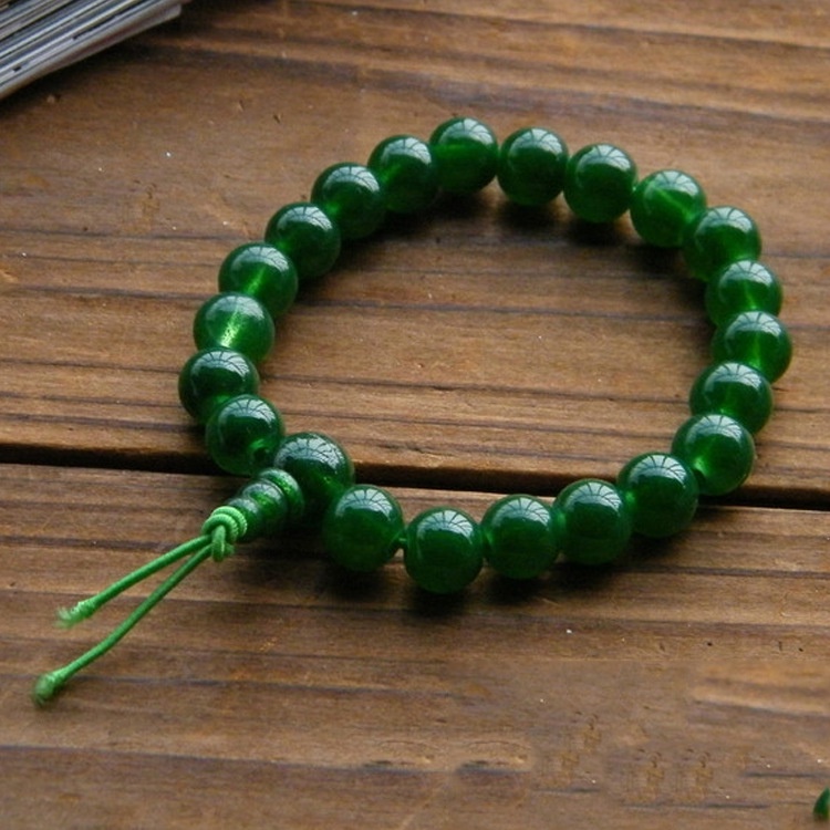 Vòng Tay Chuỗi Hạt Đá Obsidian Nhân Tạo Thời Trang Cho Cặp Đôi