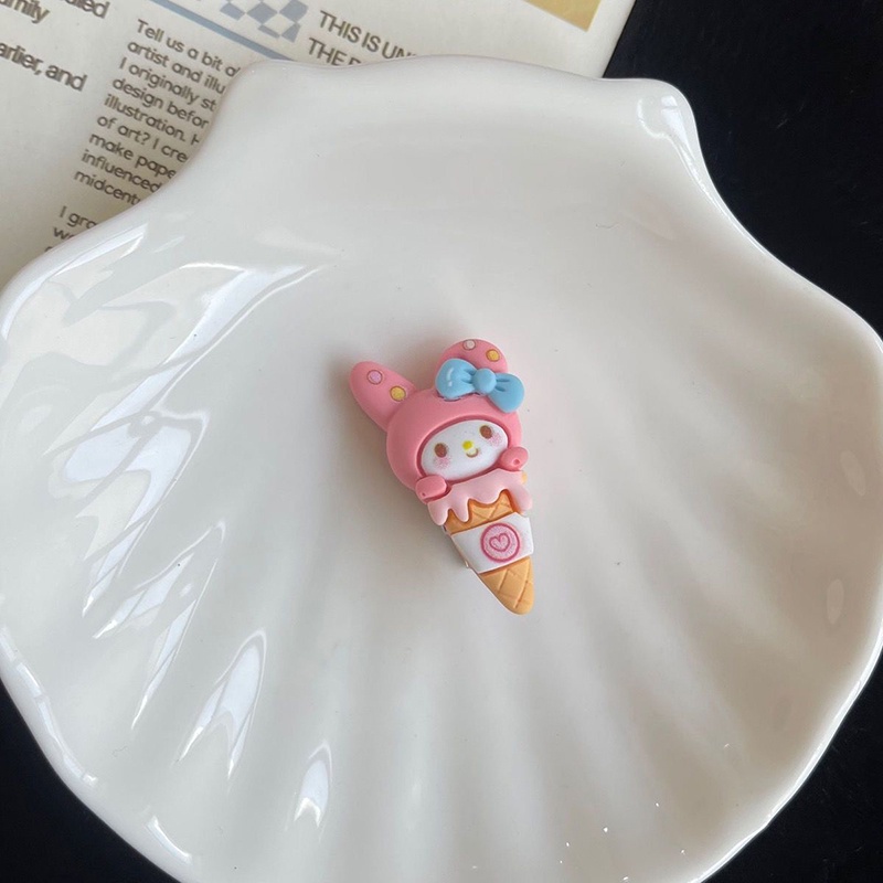 ✨✨Kẹp Tóc Sanrio  Hình Kem Ốc Quế Mini Dễ Thương Cho Bé Gái
