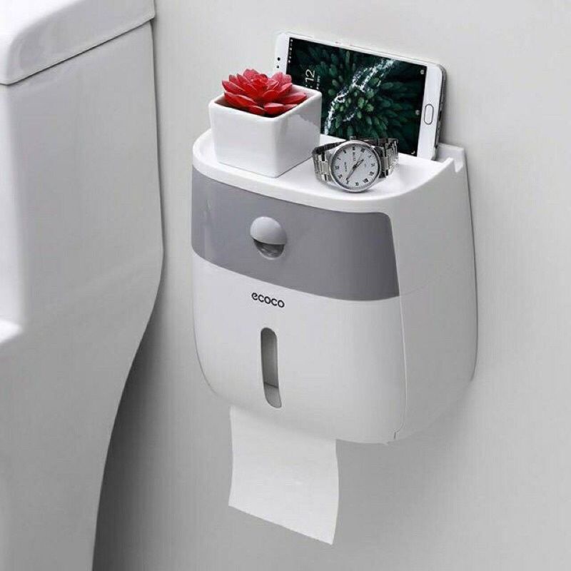 Hộp Đựng Giấy Vệ Sinh ECOCO  Cao Cấp Chính Hãng