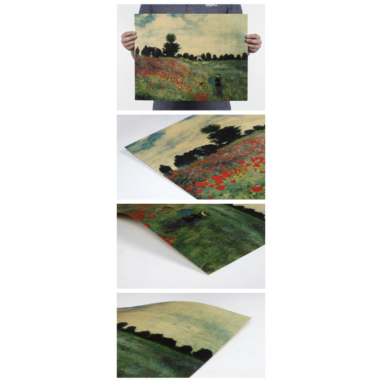 Tranh sơn dầu Monet 36x47cm phong cách cổ điển